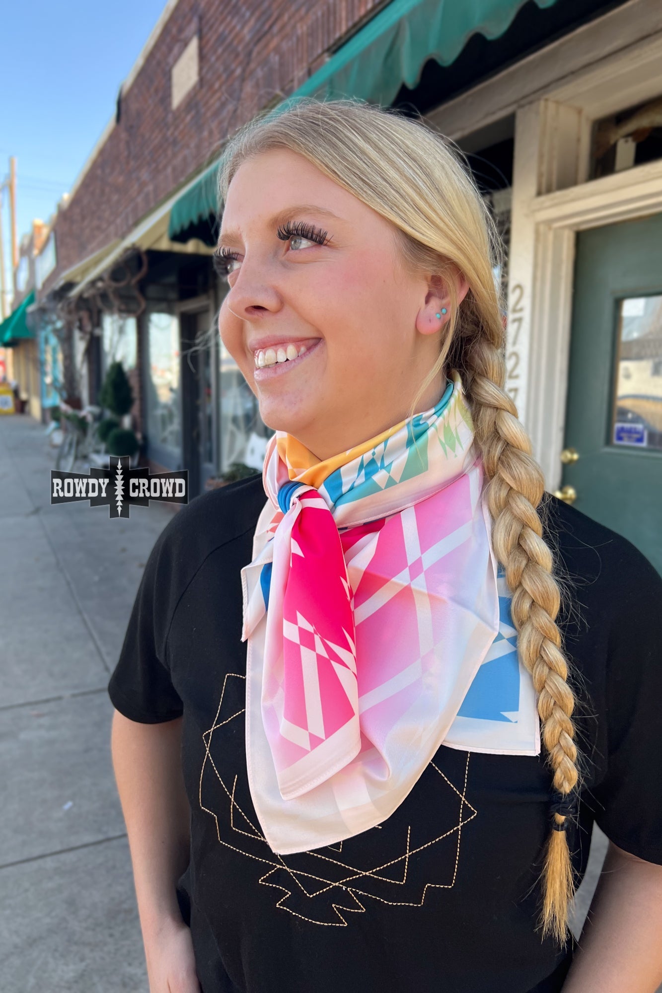 Aztec Rainbow Wild Rag/ Scarf – Rustic Ranch Hands